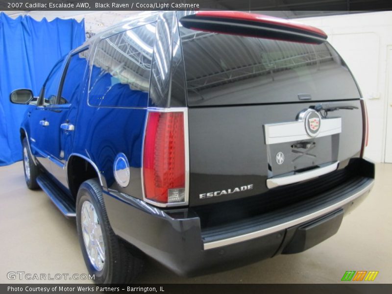 Black Raven / Cocoa/Light Cashmere 2007 Cadillac Escalade AWD
