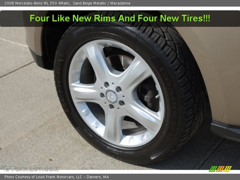 Sand Beige Metallic / Macadamia 2008 Mercedes-Benz ML 350 4Matic