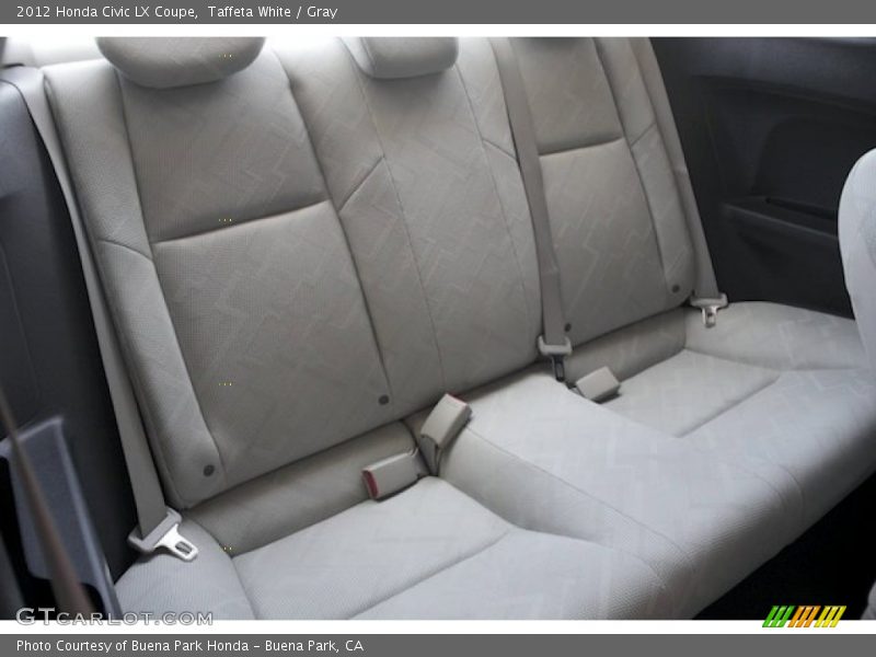 Taffeta White / Gray 2012 Honda Civic LX Coupe