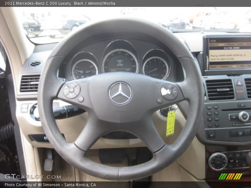 Black / Almond/Mocha 2011 Mercedes-Benz C 300 Luxury
