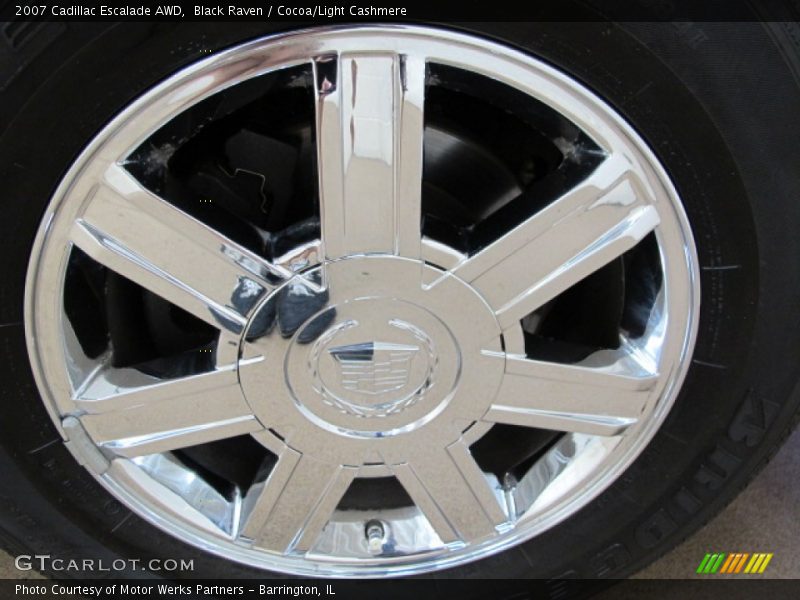 Black Raven / Cocoa/Light Cashmere 2007 Cadillac Escalade AWD