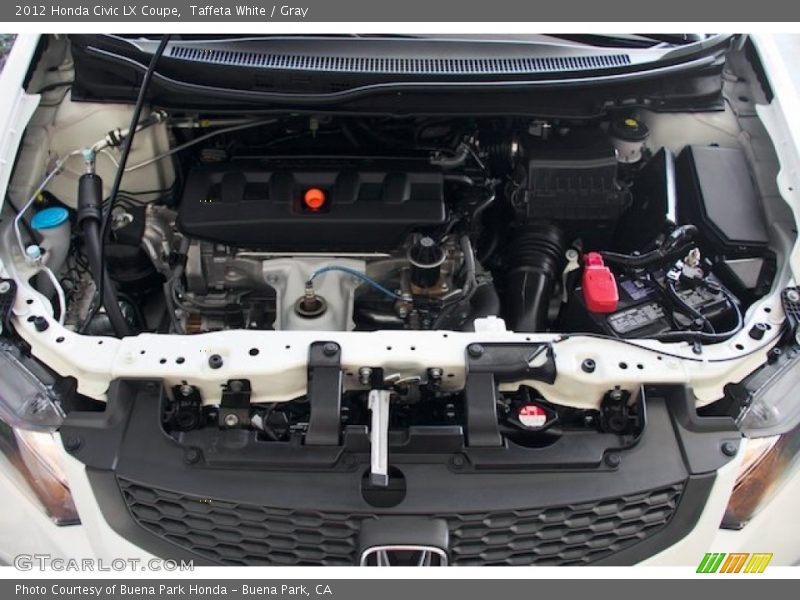 Taffeta White / Gray 2012 Honda Civic LX Coupe