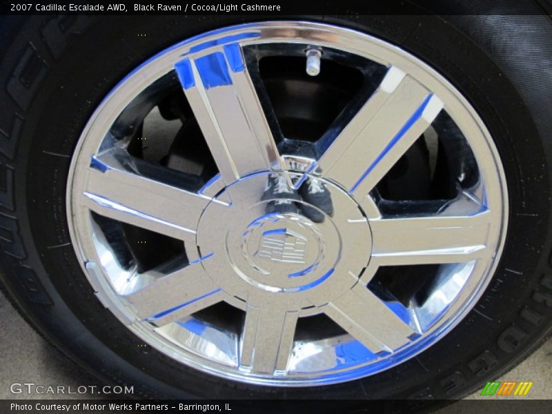 Black Raven / Cocoa/Light Cashmere 2007 Cadillac Escalade AWD