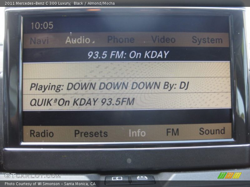 Black / Almond/Mocha 2011 Mercedes-Benz C 300 Luxury