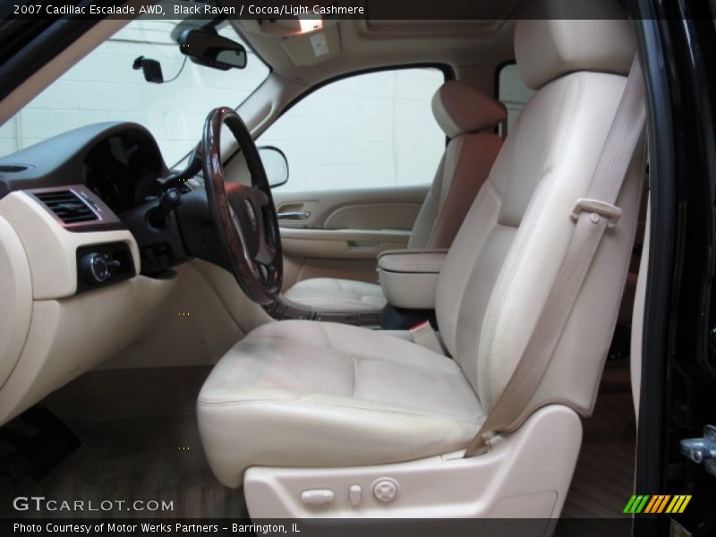 Black Raven / Cocoa/Light Cashmere 2007 Cadillac Escalade AWD
