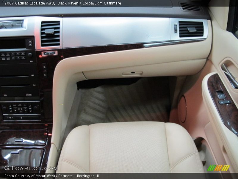 Black Raven / Cocoa/Light Cashmere 2007 Cadillac Escalade AWD