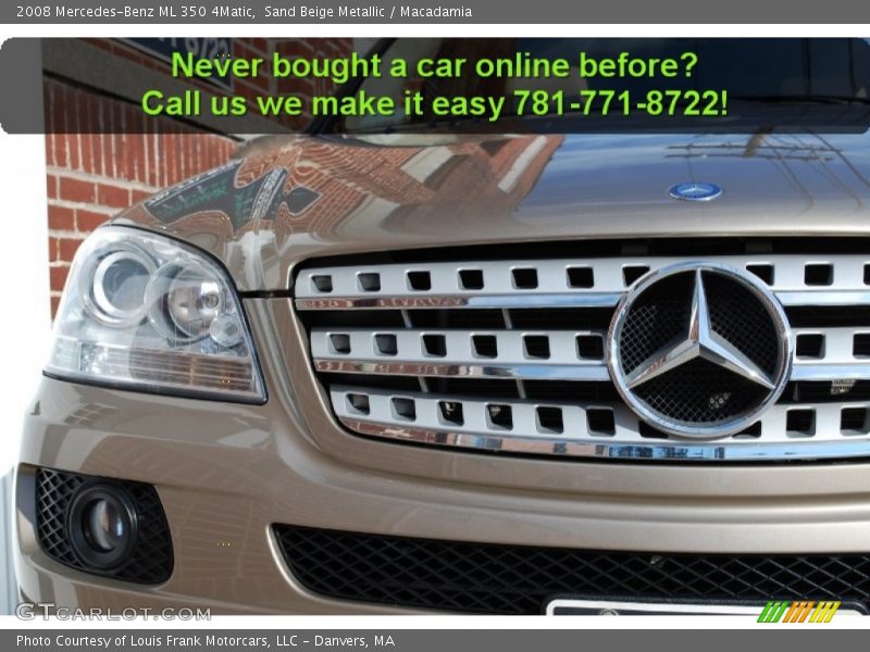 Sand Beige Metallic / Macadamia 2008 Mercedes-Benz ML 350 4Matic