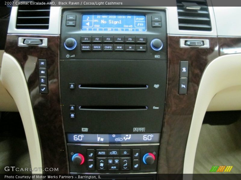 Black Raven / Cocoa/Light Cashmere 2007 Cadillac Escalade AWD