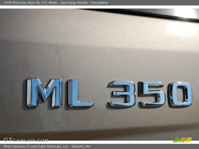 Sand Beige Metallic / Macadamia 2008 Mercedes-Benz ML 350 4Matic