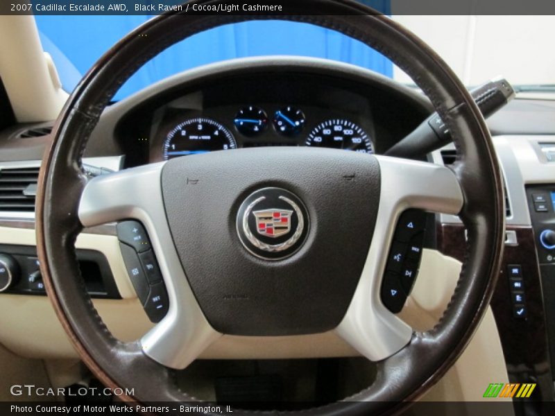 Black Raven / Cocoa/Light Cashmere 2007 Cadillac Escalade AWD