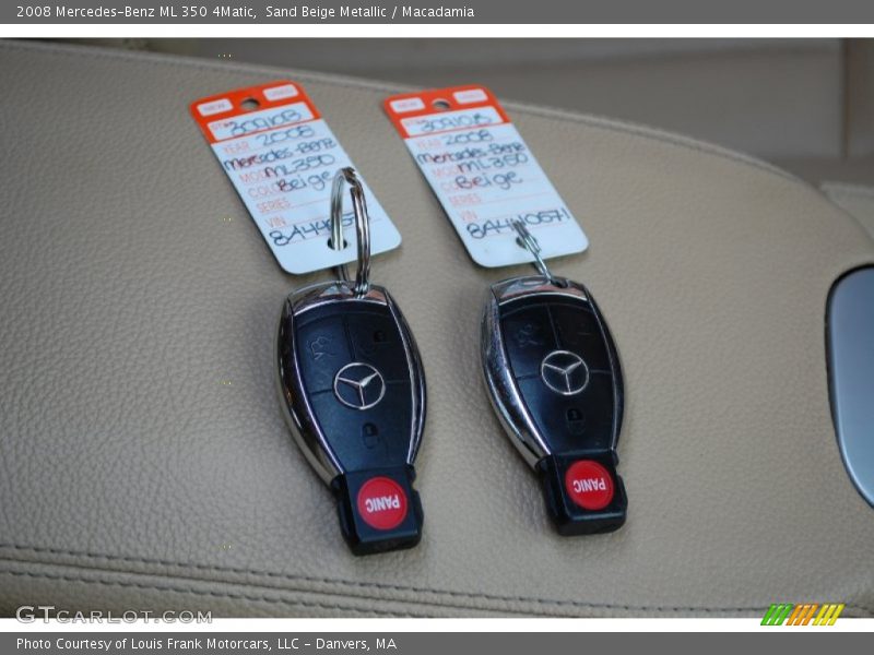 Sand Beige Metallic / Macadamia 2008 Mercedes-Benz ML 350 4Matic