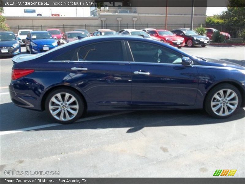 Indigo Night Blue / Gray 2013 Hyundai Sonata SE