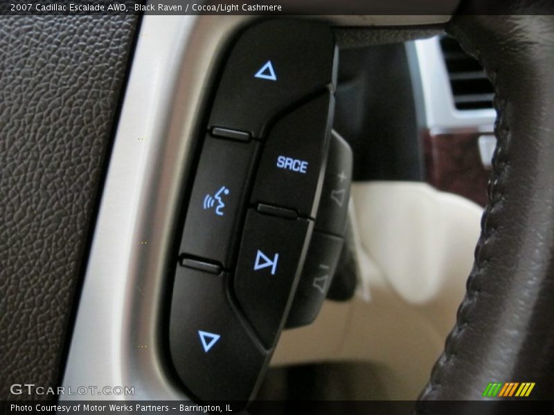 Black Raven / Cocoa/Light Cashmere 2007 Cadillac Escalade AWD