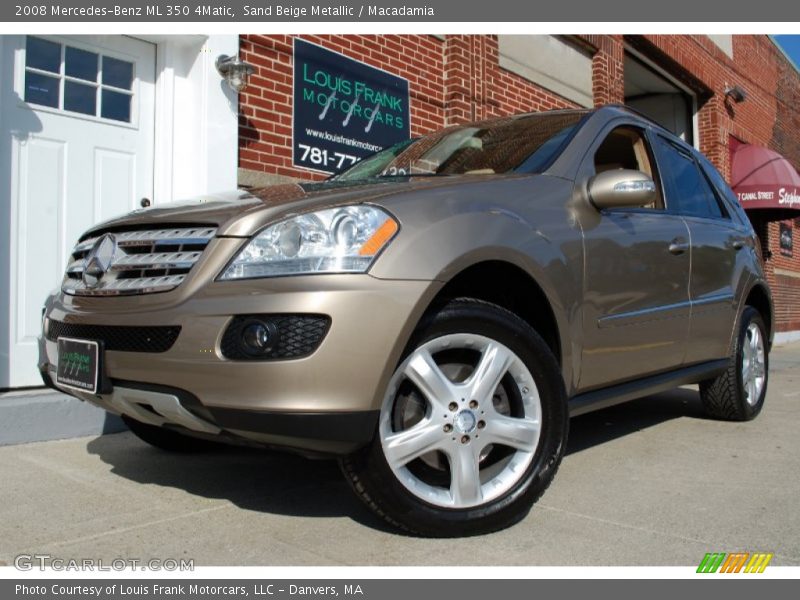 Sand Beige Metallic / Macadamia 2008 Mercedes-Benz ML 350 4Matic