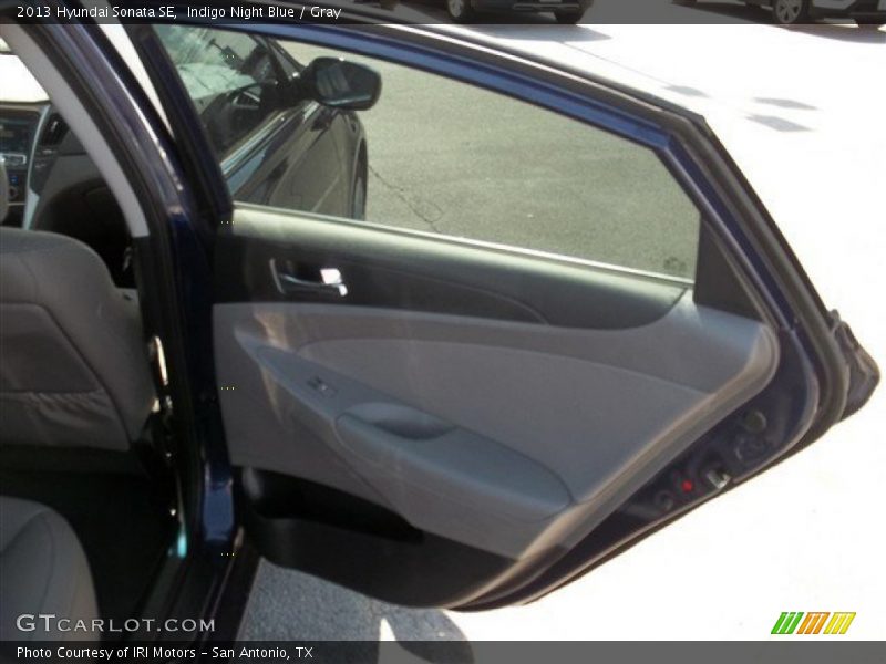 Indigo Night Blue / Gray 2013 Hyundai Sonata SE