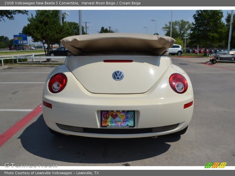 Harvest Moon Beige / Cream Beige 2008 Volkswagen New Beetle S Convertible