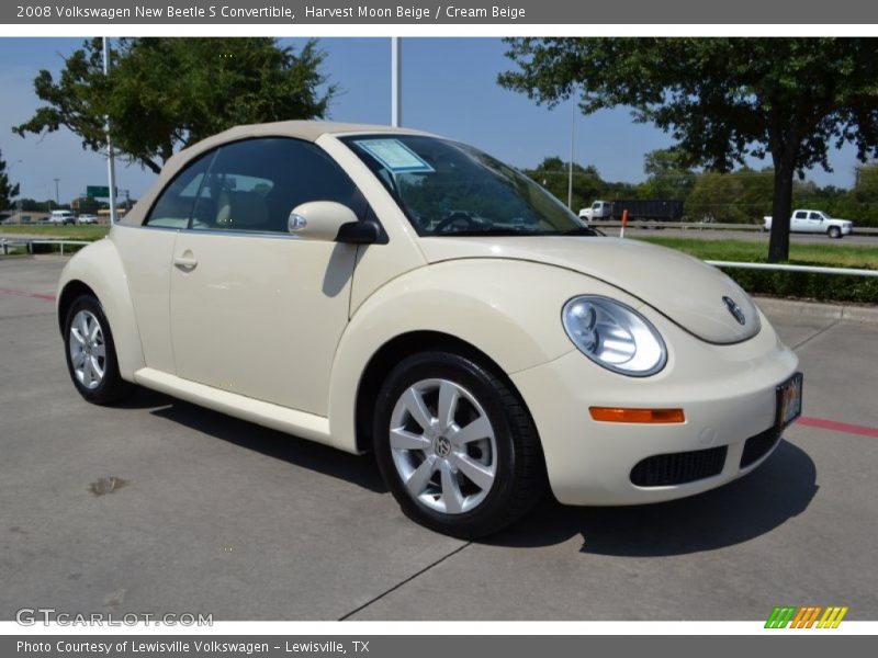 Harvest Moon Beige / Cream Beige 2008 Volkswagen New Beetle S Convertible