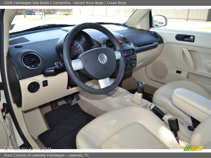 Harvest Moon Beige / Cream Beige 2008 Volkswagen New Beetle S Convertible