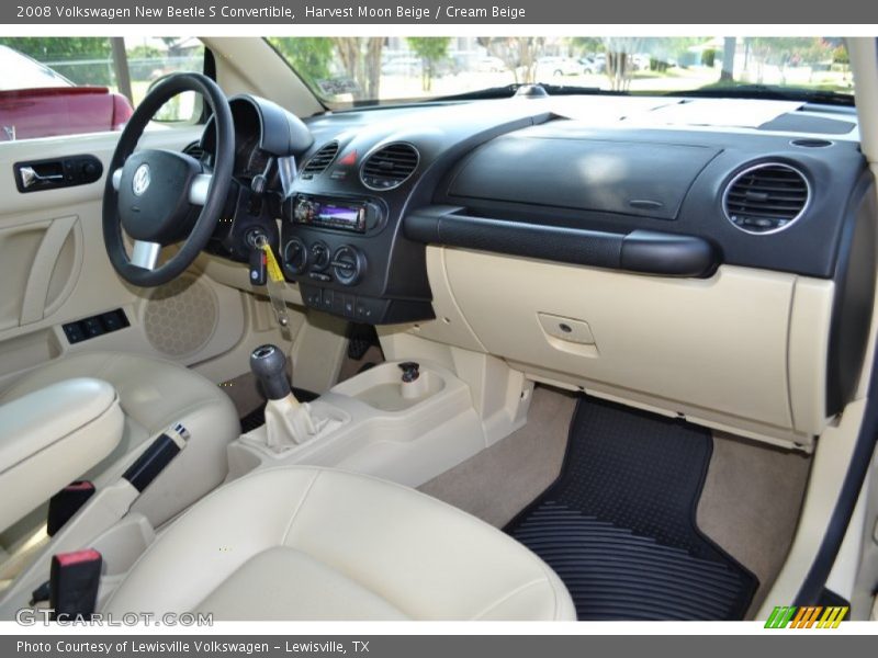 Harvest Moon Beige / Cream Beige 2008 Volkswagen New Beetle S Convertible