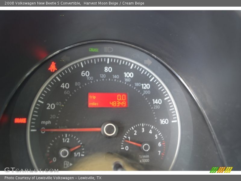 Harvest Moon Beige / Cream Beige 2008 Volkswagen New Beetle S Convertible
