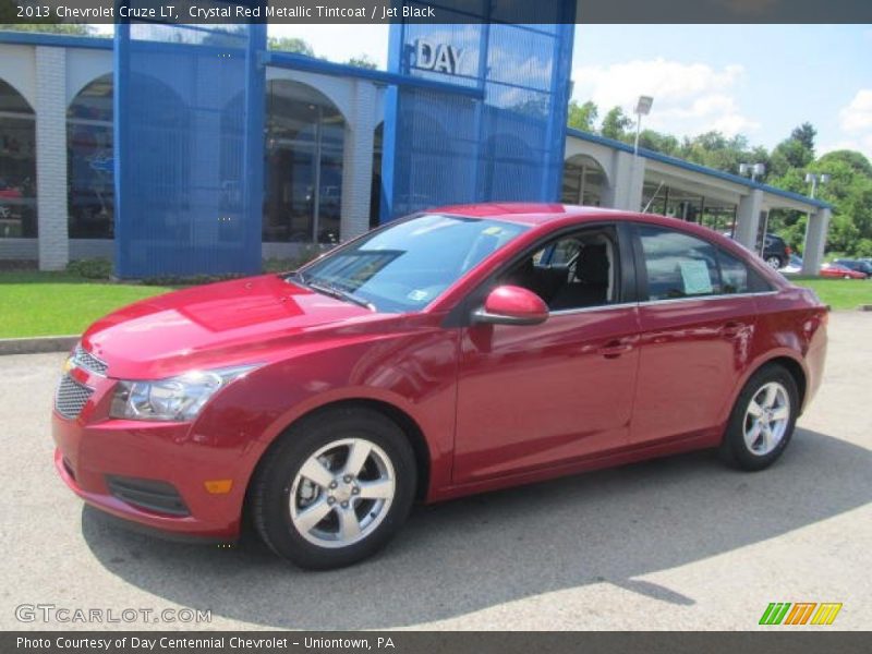 Crystal Red Metallic Tintcoat / Jet Black 2013 Chevrolet Cruze LT