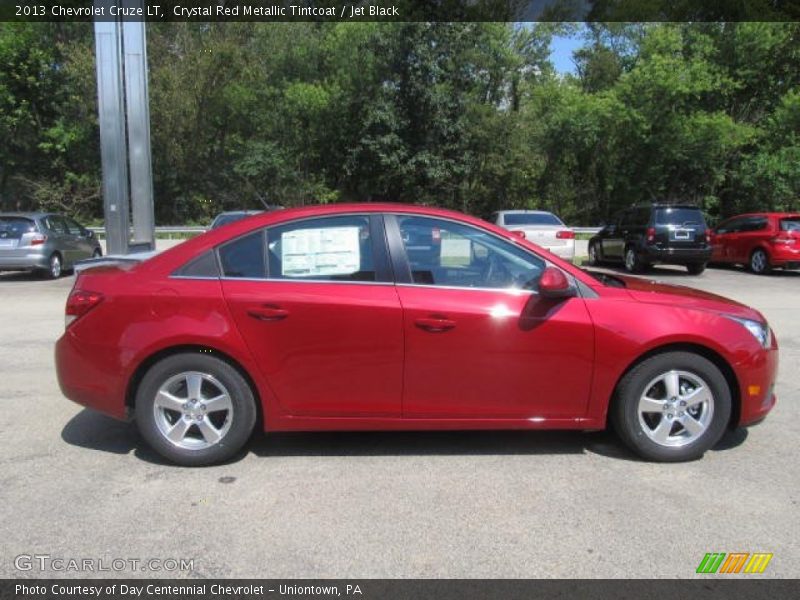 Crystal Red Metallic Tintcoat / Jet Black 2013 Chevrolet Cruze LT