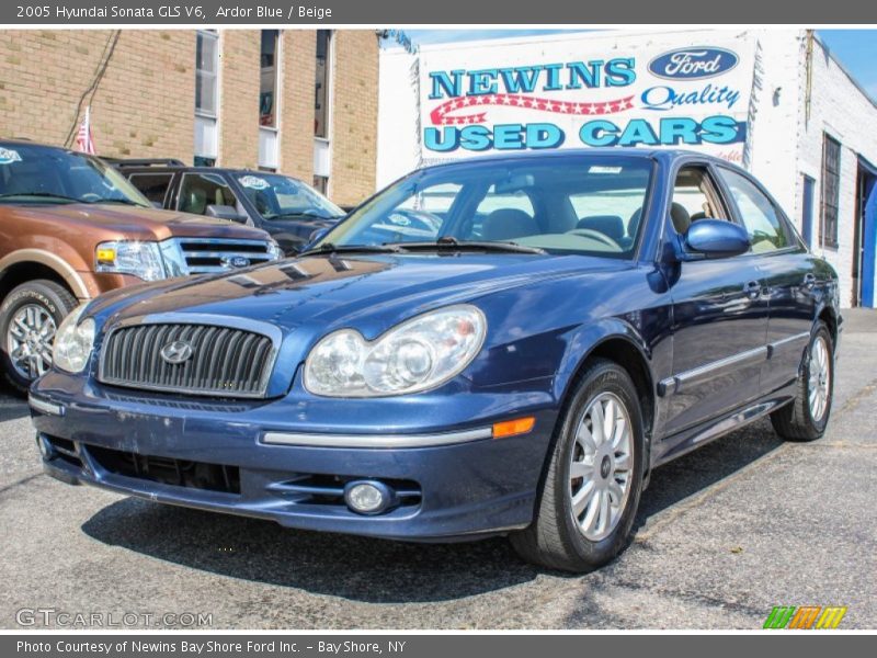 Ardor Blue / Beige 2005 Hyundai Sonata GLS V6