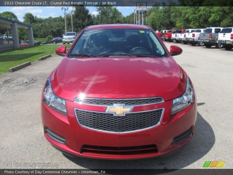 Crystal Red Metallic Tintcoat / Jet Black 2013 Chevrolet Cruze LT