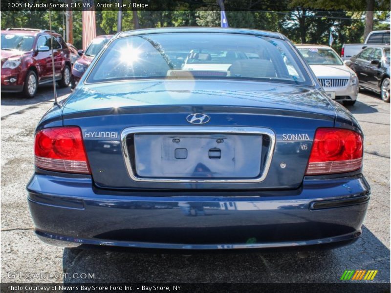 Ardor Blue / Beige 2005 Hyundai Sonata GLS V6