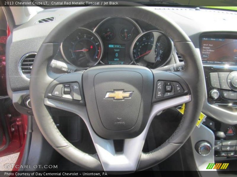 Crystal Red Metallic Tintcoat / Jet Black 2013 Chevrolet Cruze LT