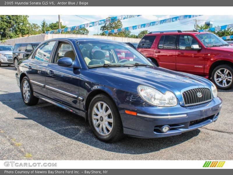 Ardor Blue / Beige 2005 Hyundai Sonata GLS V6