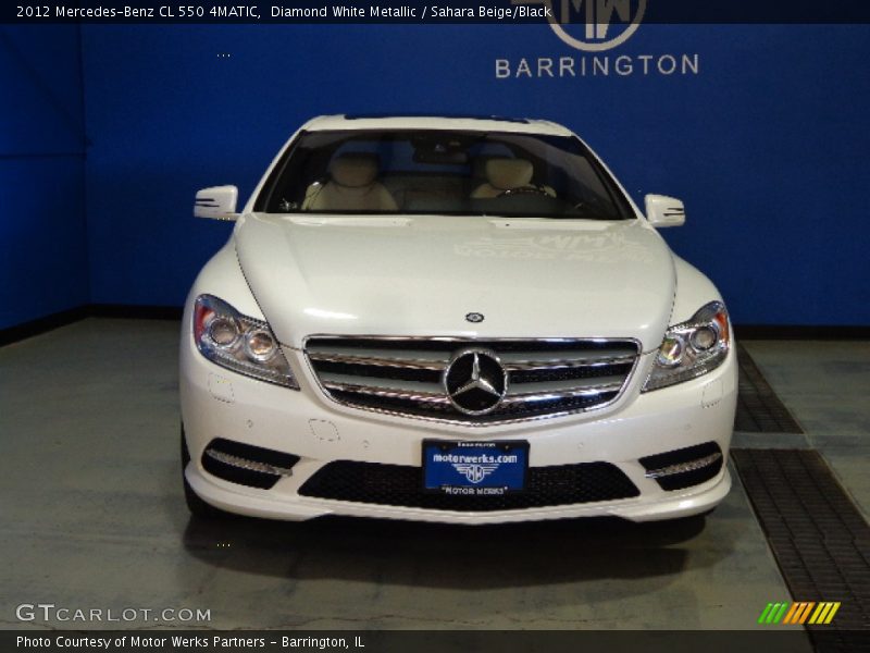 Diamond White Metallic / Sahara Beige/Black 2012 Mercedes-Benz CL 550 4MATIC