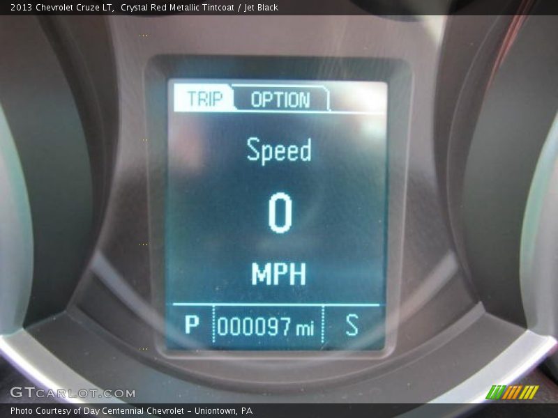 Crystal Red Metallic Tintcoat / Jet Black 2013 Chevrolet Cruze LT