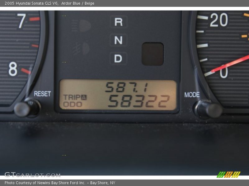 Ardor Blue / Beige 2005 Hyundai Sonata GLS V6