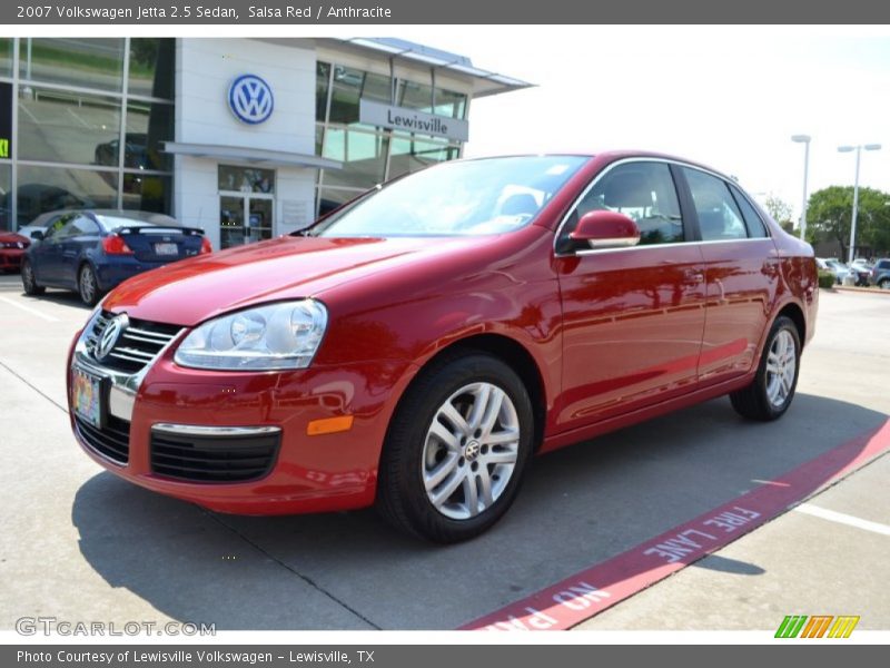 Salsa Red / Anthracite 2007 Volkswagen Jetta 2.5 Sedan