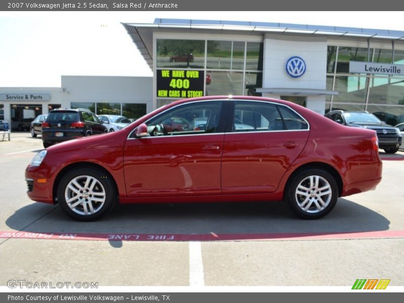 Salsa Red / Anthracite 2007 Volkswagen Jetta 2.5 Sedan
