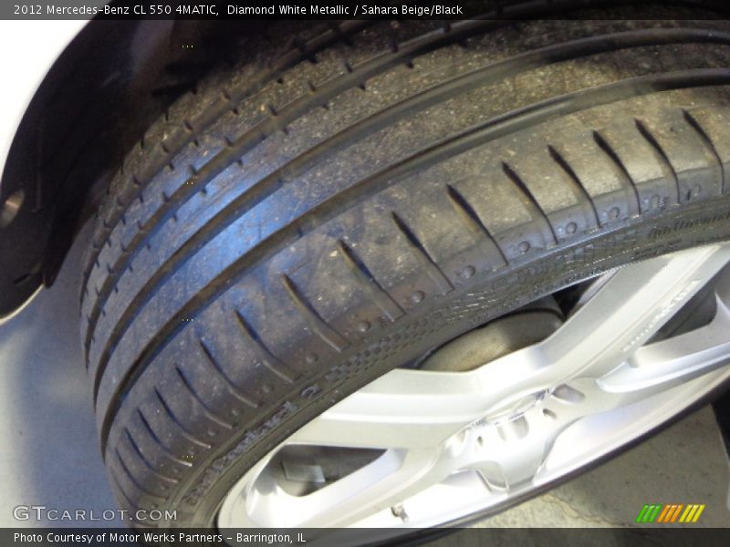 Diamond White Metallic / Sahara Beige/Black 2012 Mercedes-Benz CL 550 4MATIC