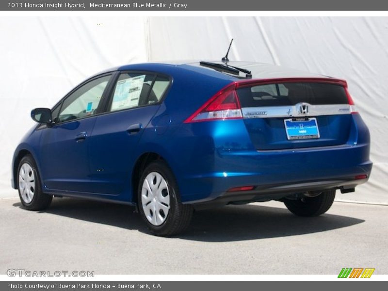 Mediterranean Blue Metallic / Gray 2013 Honda Insight Hybrid