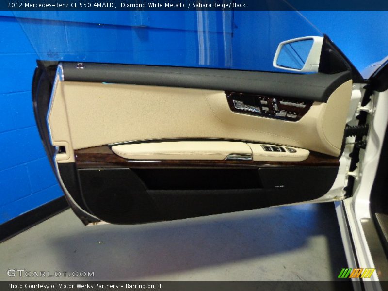 Diamond White Metallic / Sahara Beige/Black 2012 Mercedes-Benz CL 550 4MATIC