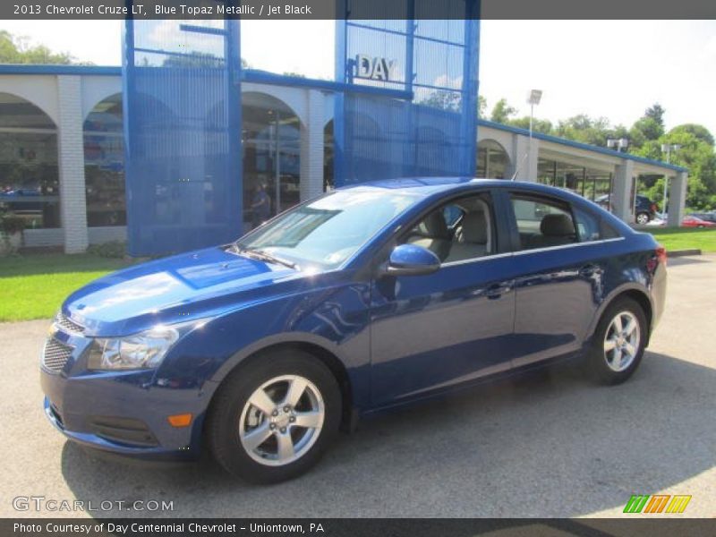 Blue Topaz Metallic / Jet Black 2013 Chevrolet Cruze LT