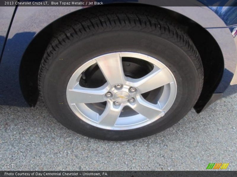 Blue Topaz Metallic / Jet Black 2013 Chevrolet Cruze LT