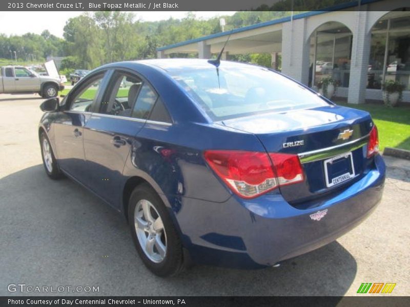 Blue Topaz Metallic / Jet Black 2013 Chevrolet Cruze LT