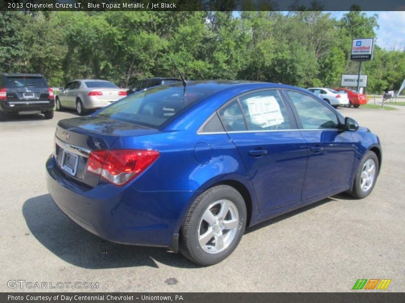 Blue Topaz Metallic / Jet Black 2013 Chevrolet Cruze LT