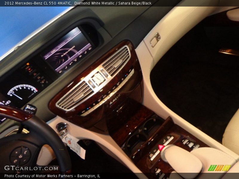 Diamond White Metallic / Sahara Beige/Black 2012 Mercedes-Benz CL 550 4MATIC