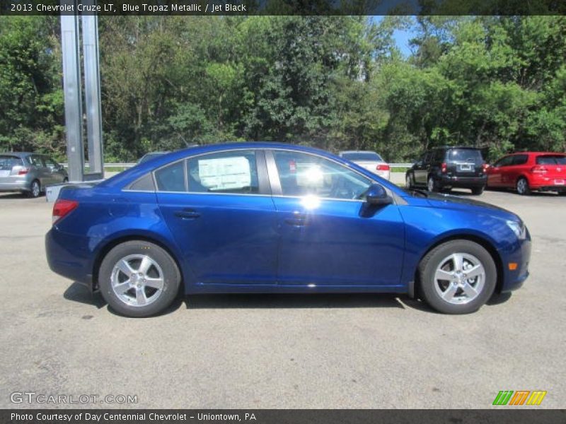 Blue Topaz Metallic / Jet Black 2013 Chevrolet Cruze LT
