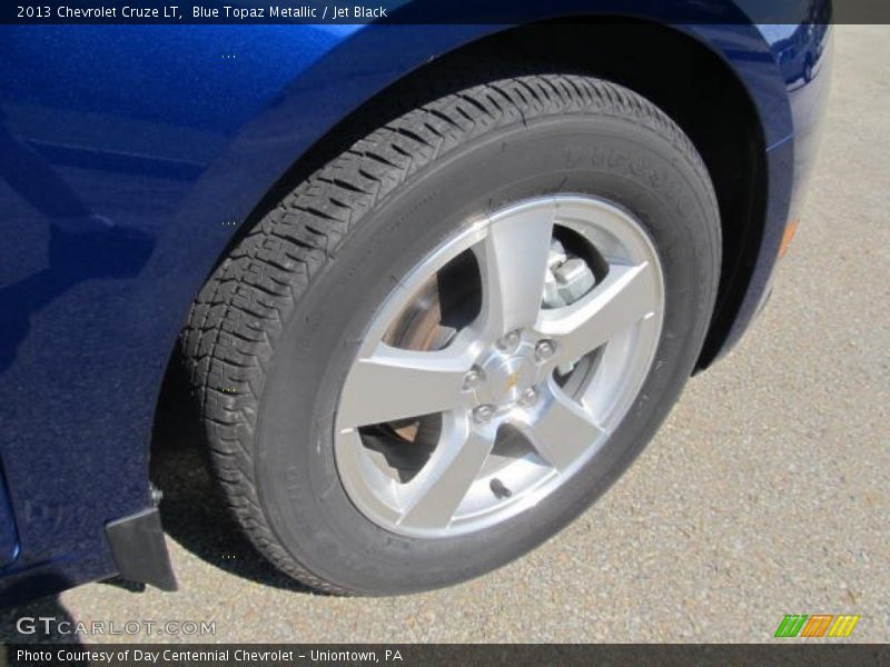 Blue Topaz Metallic / Jet Black 2013 Chevrolet Cruze LT