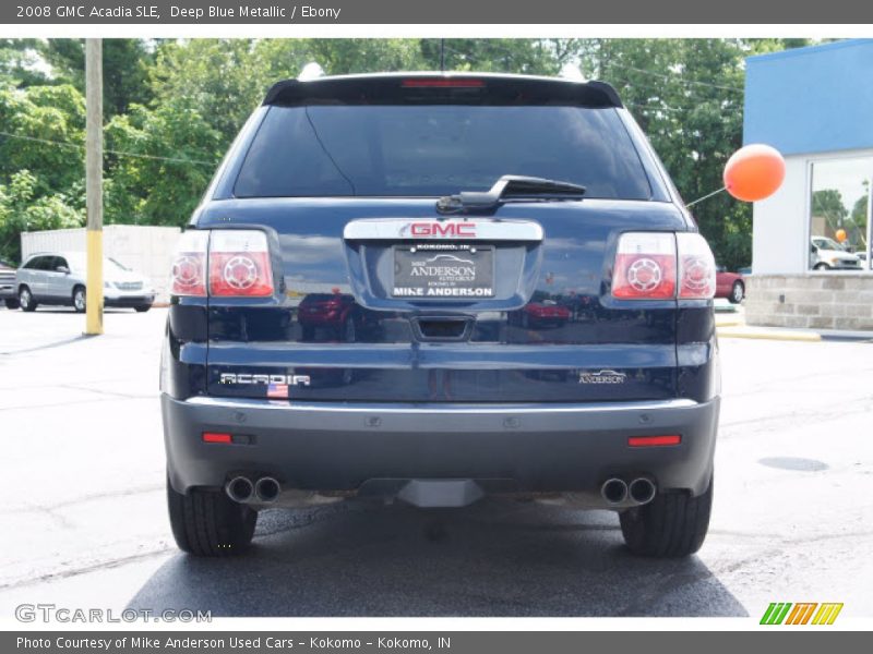 Deep Blue Metallic / Ebony 2008 GMC Acadia SLE