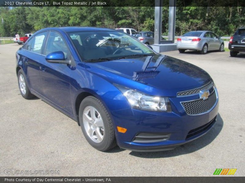 Blue Topaz Metallic / Jet Black 2013 Chevrolet Cruze LT