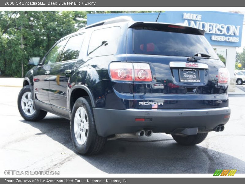 Deep Blue Metallic / Ebony 2008 GMC Acadia SLE