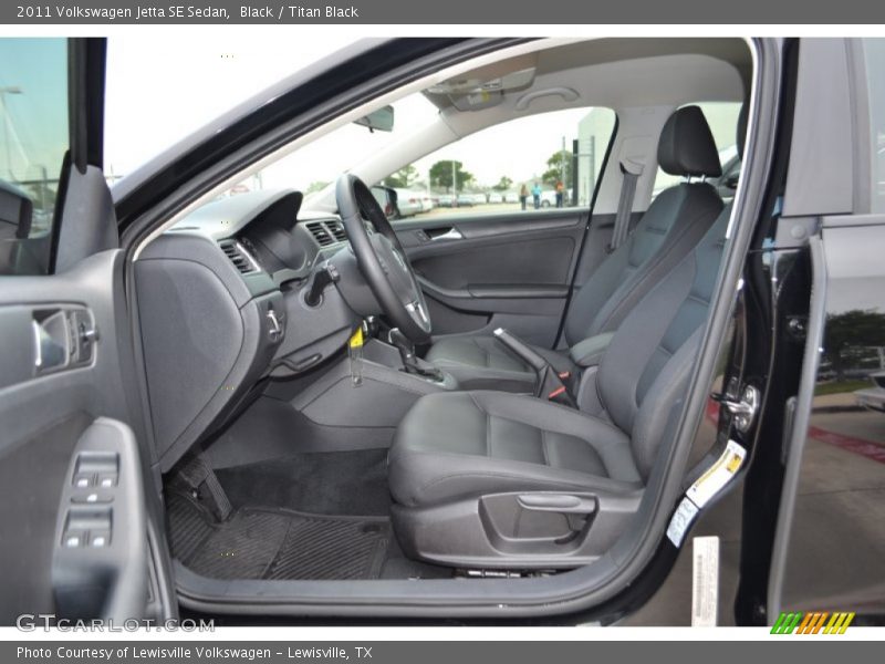 Black / Titan Black 2011 Volkswagen Jetta SE Sedan